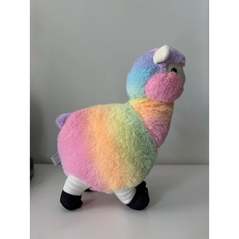 Peek-A-Boo Toys Llama Alpaca Rainbow Stuffed Animal Plush 12” - excellent cond.